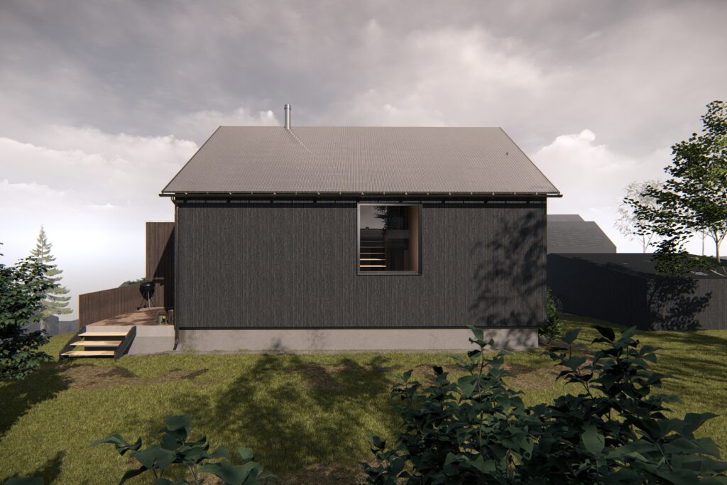 Fasade Vest. En enkel og klar fasade